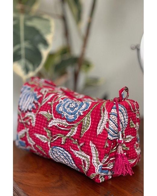 Be Deva Red Diya Cosmetic Bag