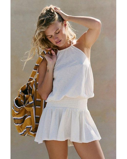 free-est White La La Luz Mini Dress By