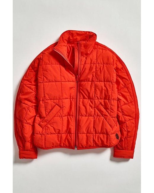 Fp Movement Red Pippa Packable Puffer Jacket
