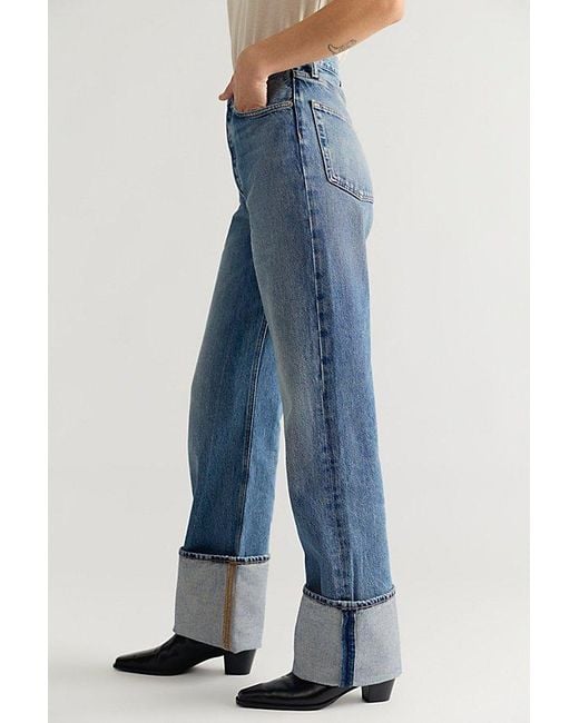 Agolde Blue Big Cuff Jeans