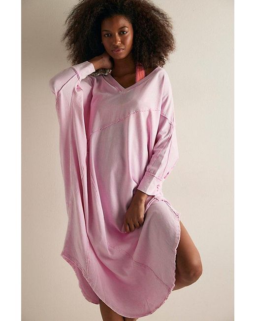 Intimately By Free People Purple Dusk To Dawn Nightie Top By