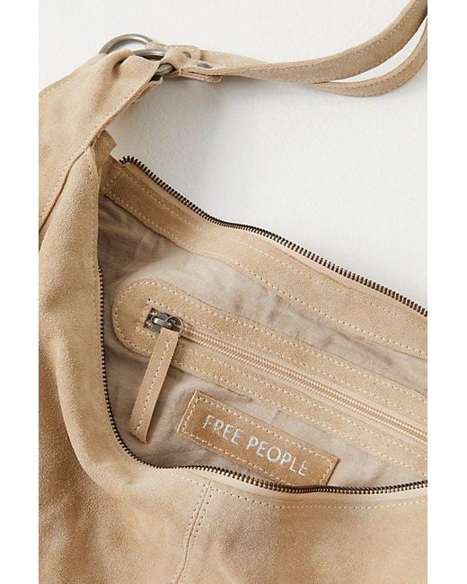 Free People Gray Roma Suede Tote Bag
