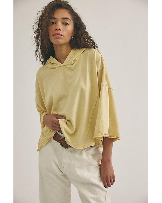 Free People Natural Come And Go Hoodie