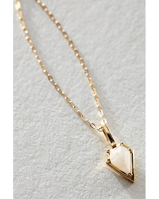 Free People White Miranda Frye Sophie Chain With Moonstone Drop Charm