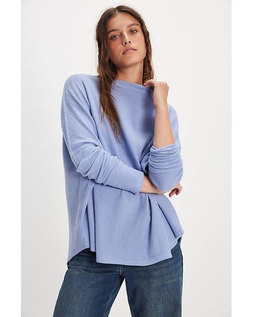 Free People Latte Blues Solid Thermal