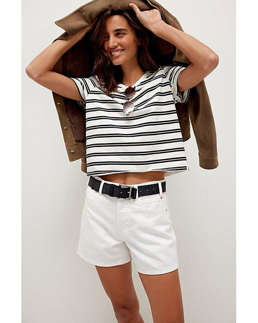Free People White We The Free Tippi Denim Shorts