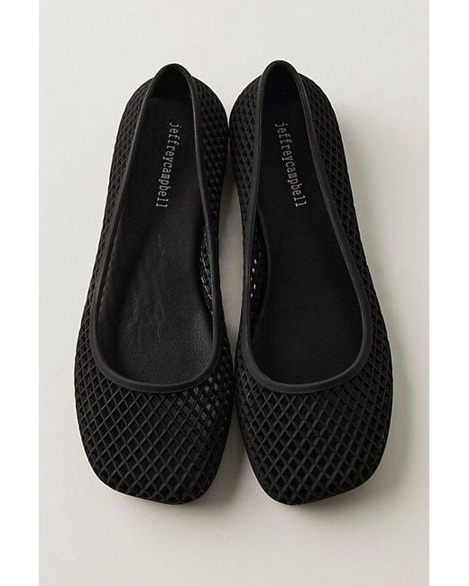 Jeffrey Campbell Black Suni Jelly Flats