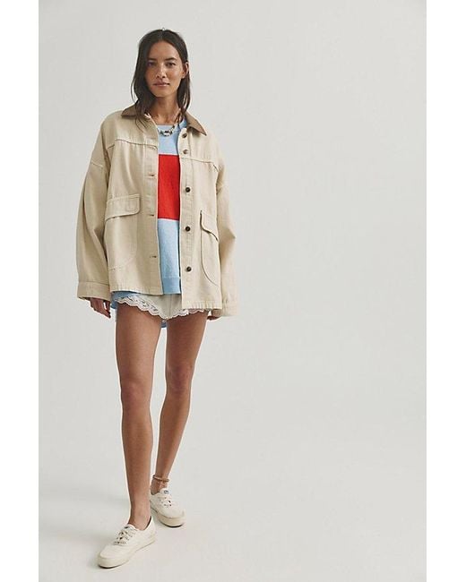 Free People Red Eugene Pullover