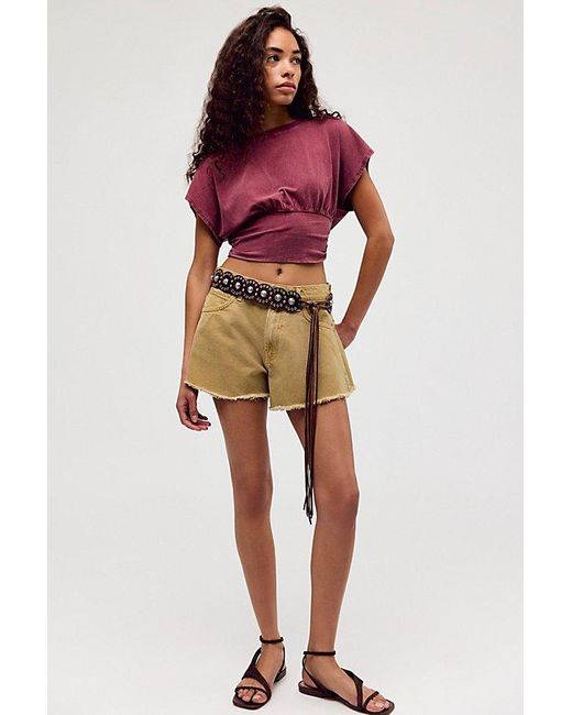 Free People Red Ralphie Tee