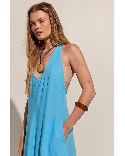 free-est Blue Easy Does It Maxi Dress By