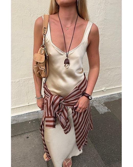Intimately By Free People Natural Simply The Best Maxi Slip Dress By
