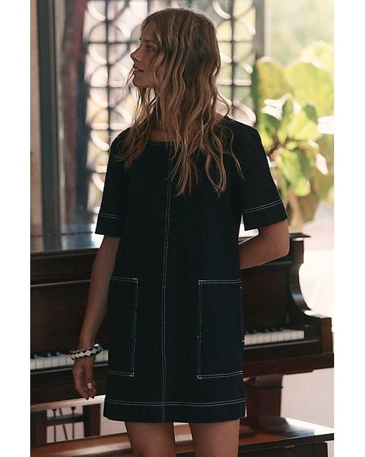 free-est Black Strada Mini Dress By