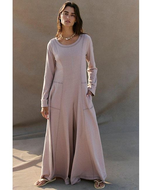 free-est Brown Strada Jumpsuit By