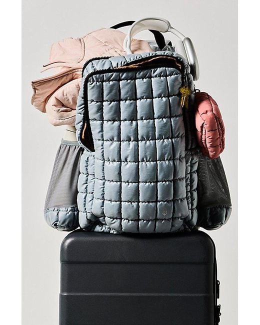 Free People Black Going Pro Quilted Backpack