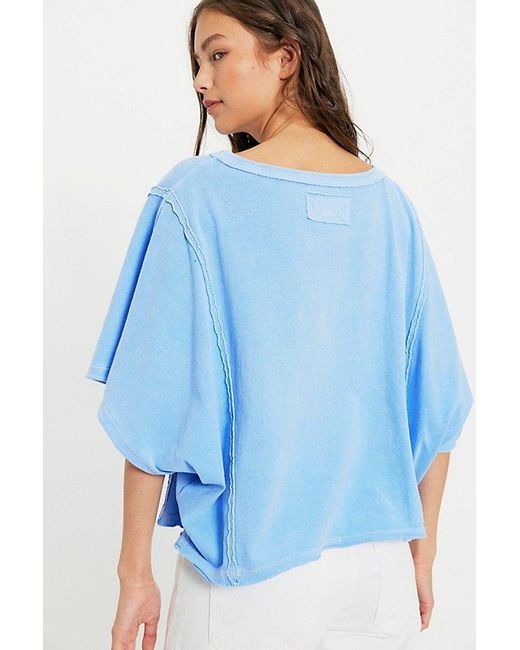 Free People Blue Next Level Tee