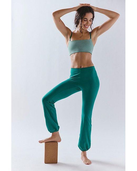 Fp Movement Green Let's Bounce Bubble Pants