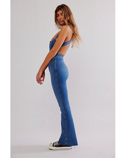 Free People Blue Crvy 2nd Ave One Piece