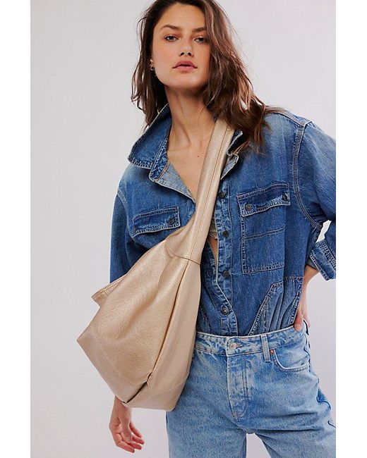 Free People Blue Slouchy Carryall