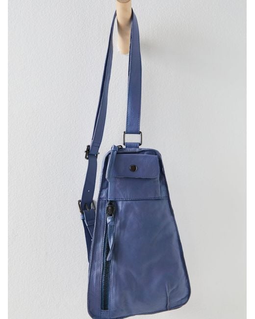 Free People Blue Jagger Leather Sling