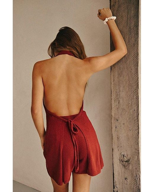 free-est Red Phia Sweater Set