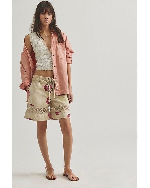 Free People Multicolor Surfs Up Board Shorts