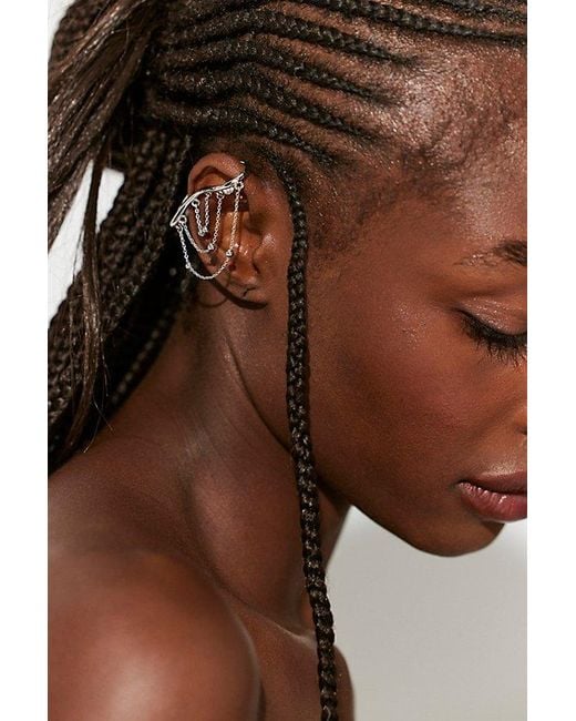 Free People Brown Ginny Ear Cuff