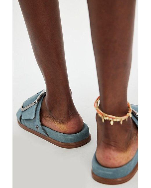 Sam Edelman Blue Darla Slip-On Sandals By