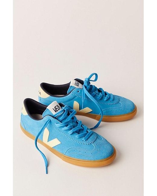 Veja Blue Volley Suede Sneakers