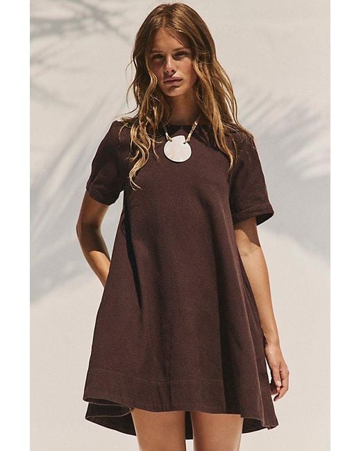 free-est Brown Cammy Mini Dress By