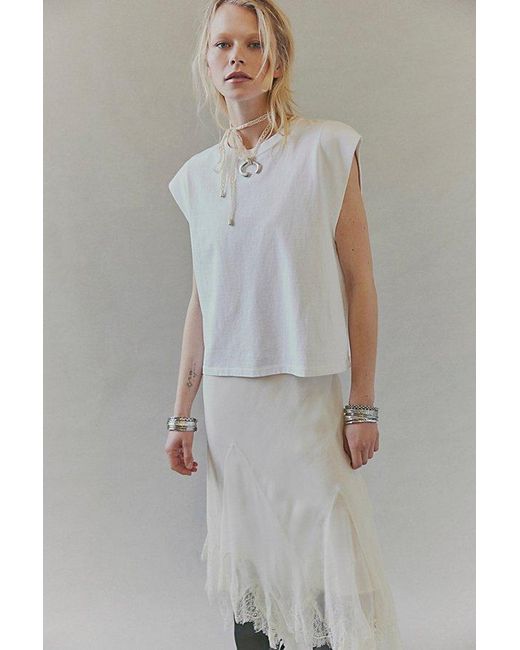 Free People Blue Atlas Muscle Tee