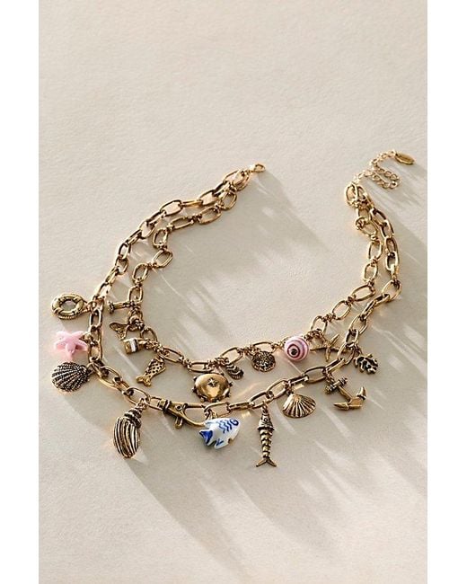 Free People Natural Maxamillion Charm Necklace