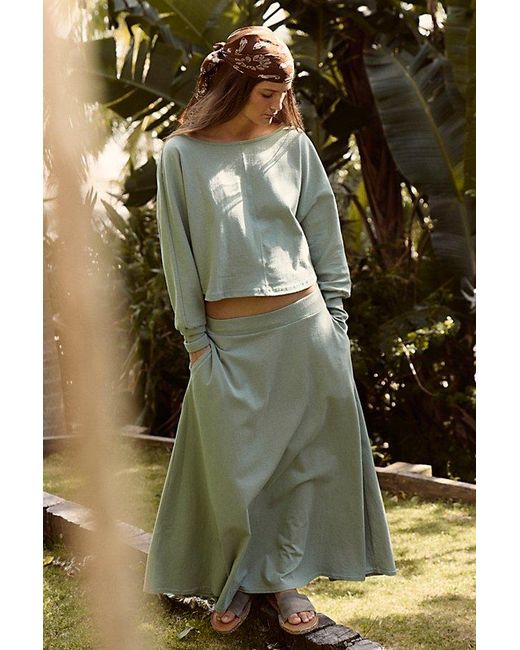 free-est Green Cilla Skirt Set By