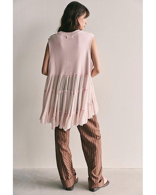 Free People Multicolor Pixie Babydoll Sweatshirt