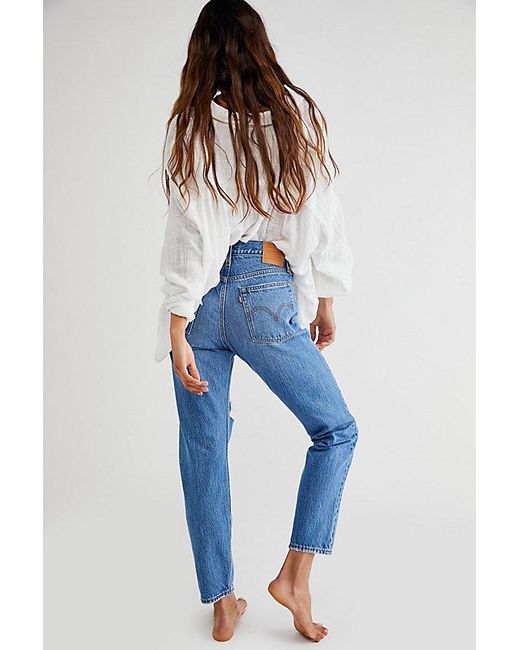 Levi's Blue Wedgie Icon High-Rise Jeans