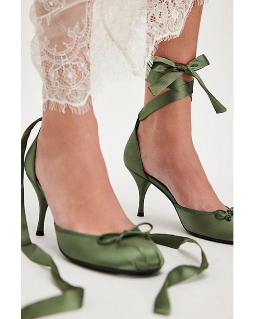 Jeffrey Campbell Green Releve Ballet Heels By