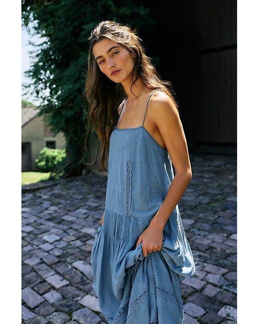 Free People Black Solana Midi Dress