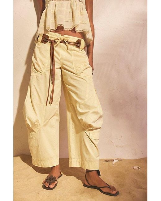 Free People Natural We The Free Onset Pull-On Cargo Pants