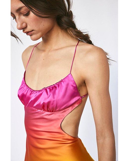 retroféte Multicolor Josefine Silk Dress