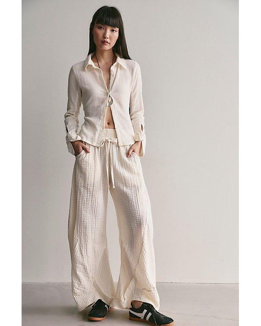 Free People Natural Riptide Pull-On Arc Pants