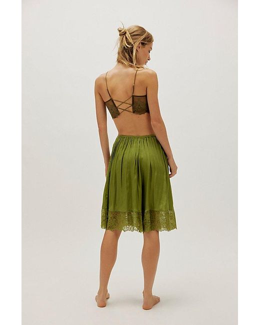 Free People Green Made You Look Shorts