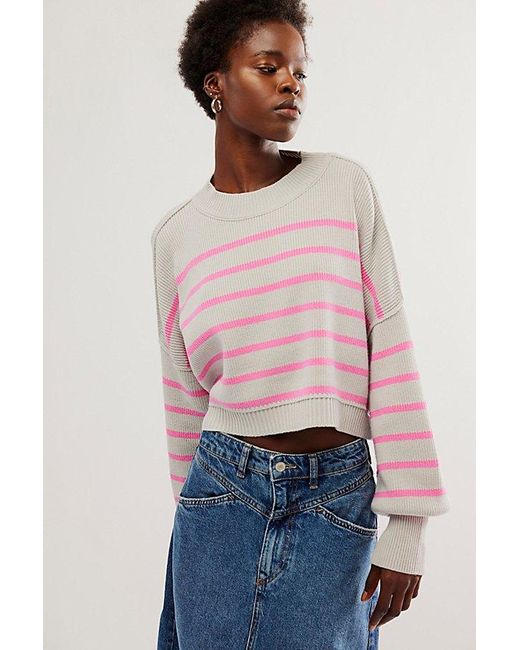 Free people striped clearance sweater