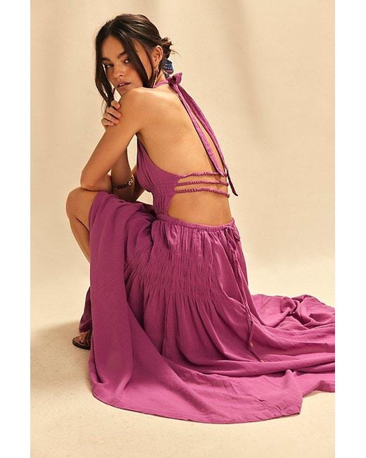 free-est Pink Angel Maxi Dress By