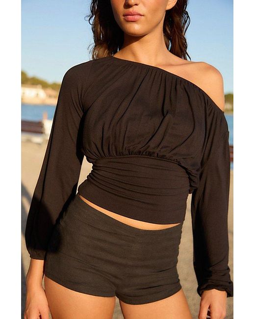 free-est Gray Daphne Top By