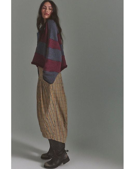 Free People Gray Misty Haze Crop Pull-On Pants