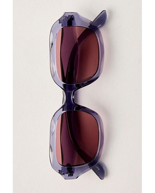 Free People Pink Alta Square Sunglasses