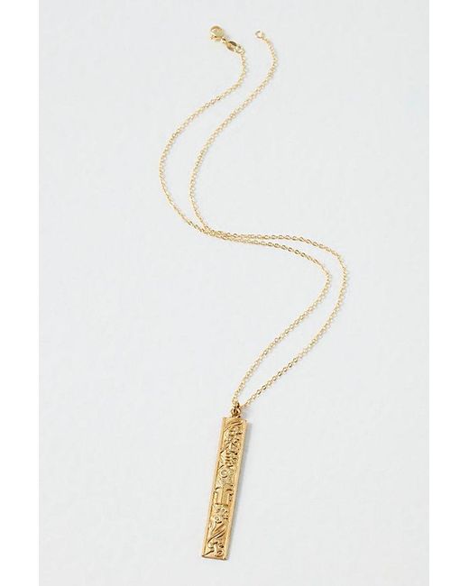 Free People Natural Jules Zodiac Necklace At In Aries