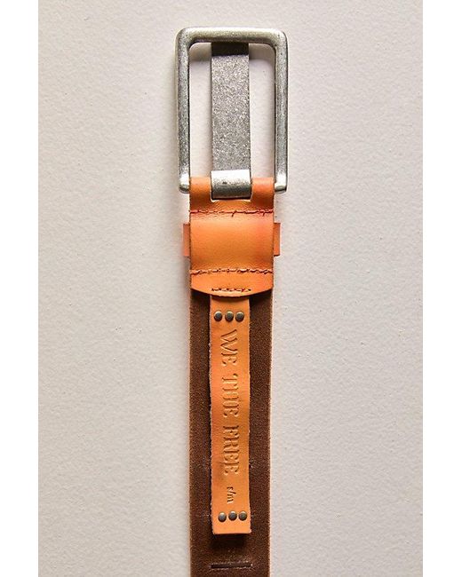 Free People Red Jona Belt At Free People In Coral Brick, Size: S/m
