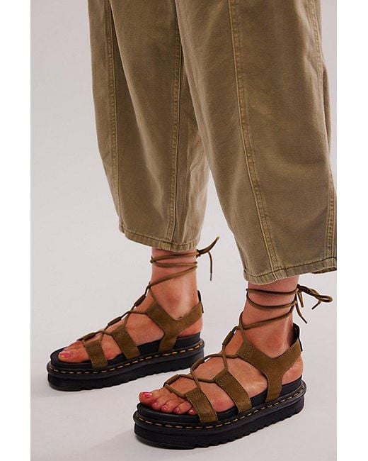 Dr. Martens Brown Nartilla Flatform Sandals