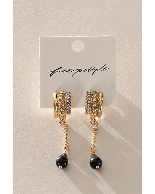Free People Natural Dion Hoop Earrings