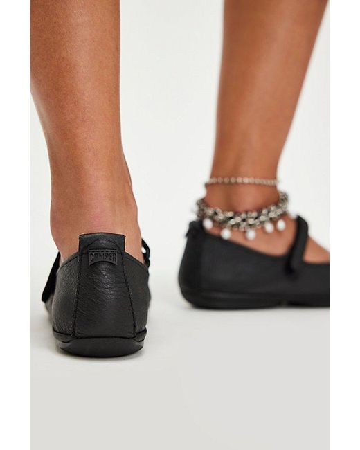 Camper Black Nina Split Sole Flats By